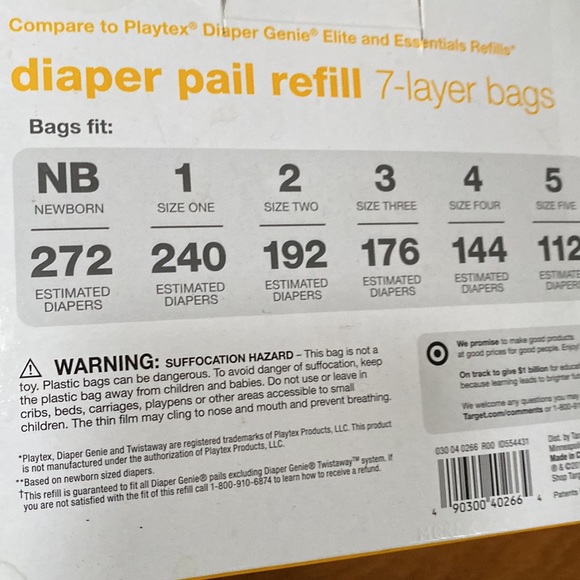NWOT Up &  Up Diaper Pail Refill - (3) - Picture 5 of 11